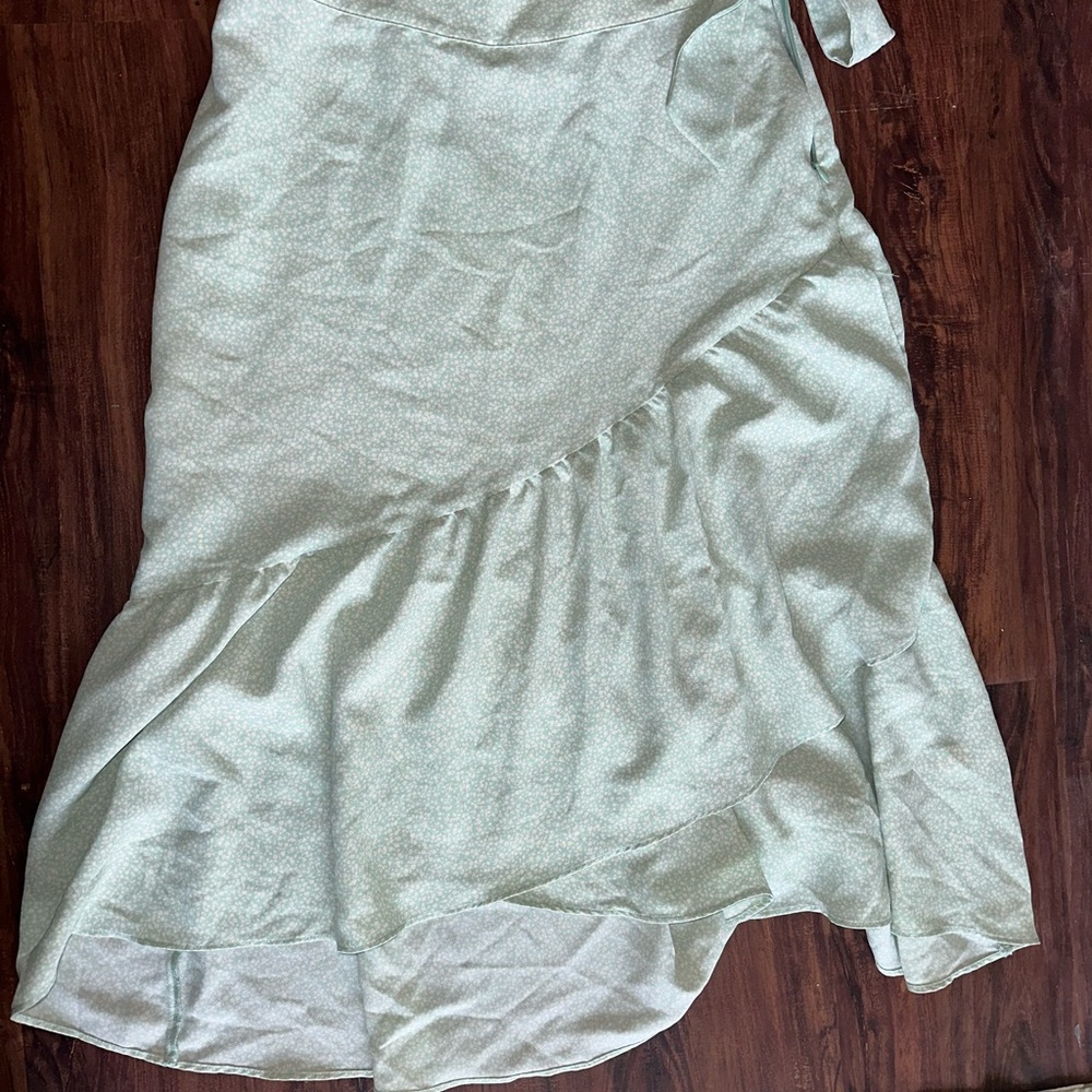 LC Lauren Conrad Asymmetrical Mint Skirt